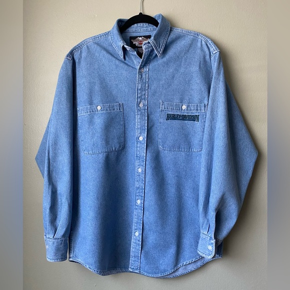 Harley-Davidson Other - Men’s Harley Davidson Denim Long Sleeve